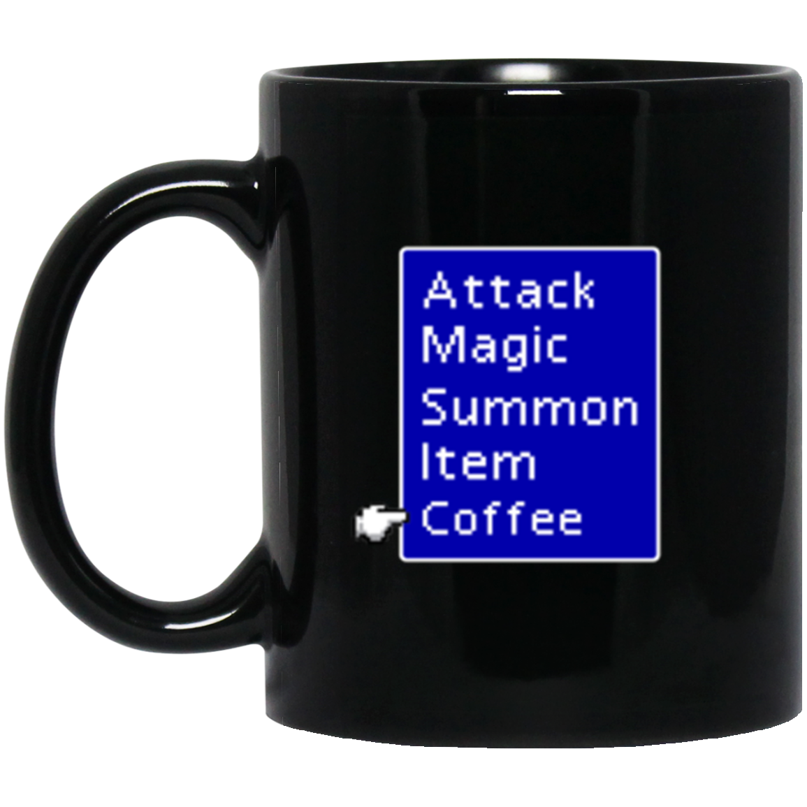 Final Fantasy 7 Battle Menu Coffee Mug