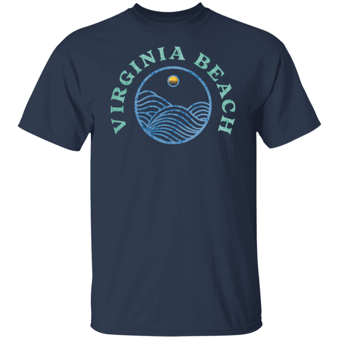 Vintage VB Wave T-Shirt, Virginia Beach Souvenir