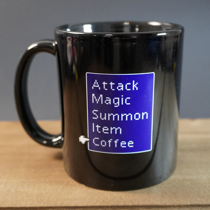 Final Fantasy 7 Battle Menu Coffee Mug